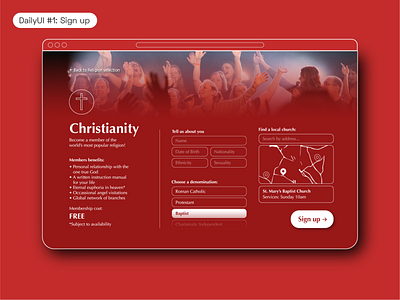 DailyUI #1 – Sign up