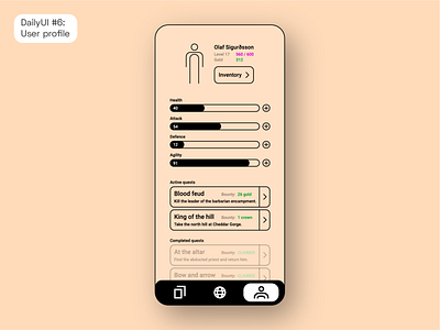 DailyUI #6: User profile