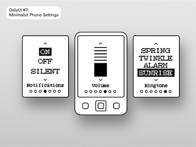 Minimalist Phone: Settings screen daily ui dailyui dailyuichallenge minimalism minimalist mobile app design mobile design mobile ui phone phone app phoneui product design productdesign settings settings page settings ui