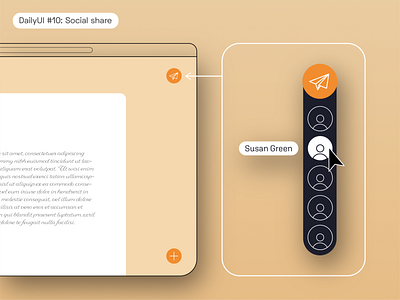 DailyUI 18: Social share