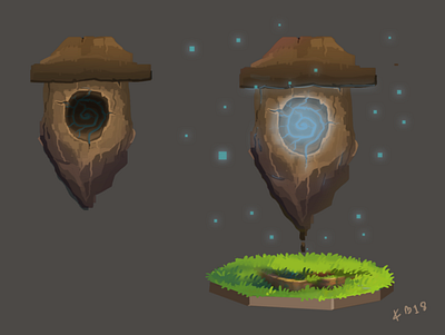 stone art concept design icon illustration