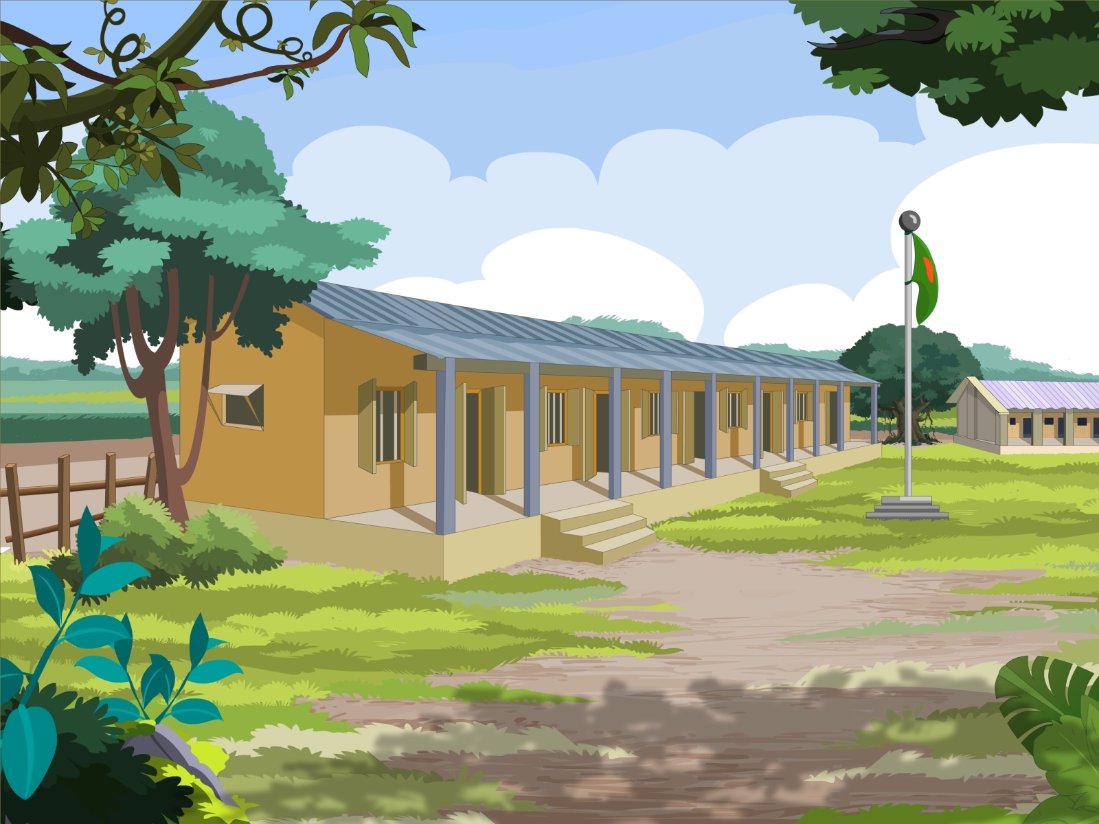 village-school-by-kawshick-biswas-on-dribbble