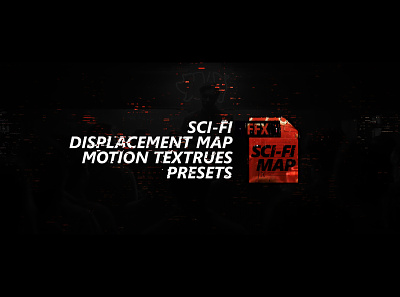 Sci-fi Displacement Map Motion Textrues Presets After Effects ae branding business reveal technology template ui vector