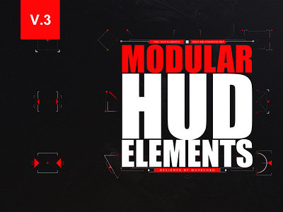 Modular HUD Elements After Effects ae branding business intro logo technology template ui vector