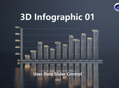 3D Infographic 01 3d animation branding c4d graphic design motion graphics template ui