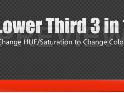 Lower Third 3-In-1 Changeable Colors third lower overlay stock footage