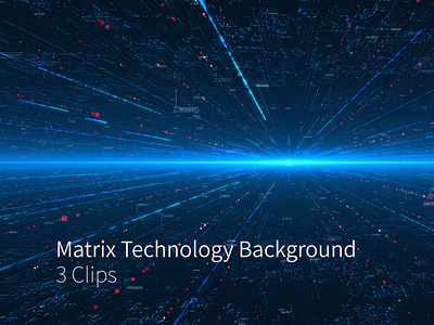 Matrix Technology Background 3 Clips 5g background business communication data digital hi-tech information internet matrix network sci fi space technology