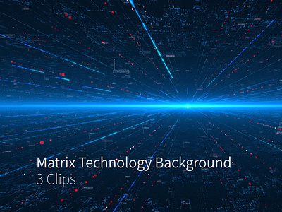Matrix Technology Background 3 Clips