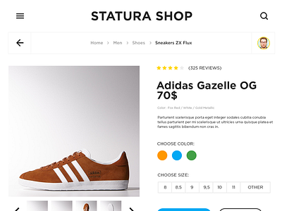 Shop UI shop statura store ui