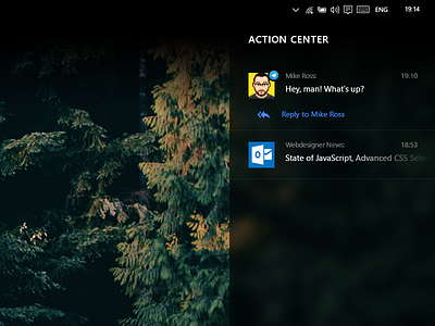 Windows 10 - Action Center 10 action center restyle ui windows