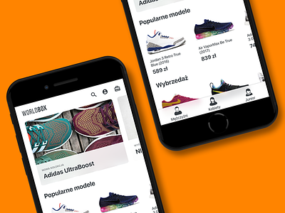Sneaker Shop ecommerce iphone mobile shop sneaker ui