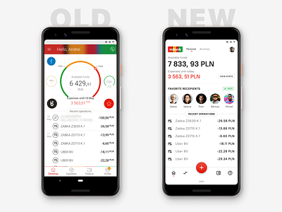 Bank App Redesign android bank bank app banking app material design redesign