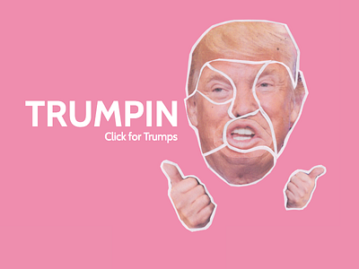 Trumpin collage css design donald trump html interactive