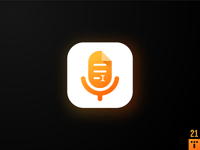 Transcribe app icon android app icon app icon design design iphone minimal transcribe