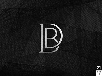 DB monogram branding design lettermark logo design logotype luxury minimal monogram