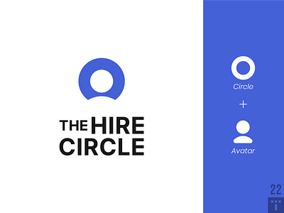 The Hire Circle - Recruitment Agency - Logo Design branding design logo design minimal recruiting