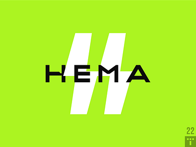 HEMA e-mobility logo branding design electrical logo logo design minimal