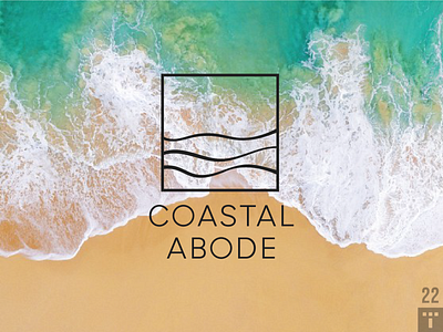 Coastal Abode - Logo Design beach design logo logo design luxury minimal real estate