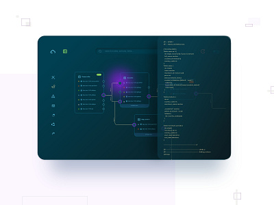 DB diagram concept - code editor canvas sidebar concept dashboard diagram gojs interaction design ui ux web design wireframes