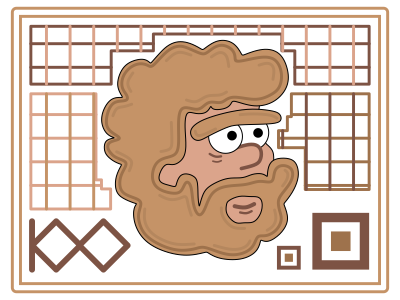 Neandertal money) flatdesign money onehundred vectorgraphic