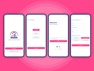 SIGN UP PAGE MOB APP DESIGN