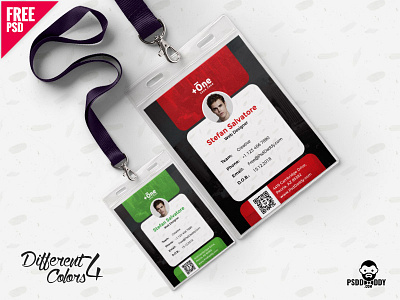 Office Identity Card Design Template PSD Bundle design employee id free psd free template freebie id card identity card office id office id card photo id card psd psd template