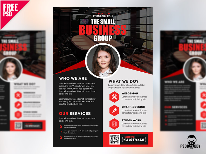 Professional Business Flyer PSD Freebie corporate flyer creative agency flyer bundle freebie free flyer free psd free template psd psd flyer psd template