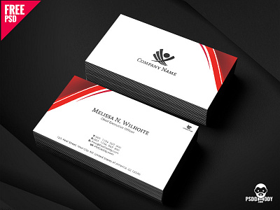 Corporate Business Cards Design Free PSD