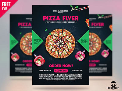 Pizza Flyer Free Template creative download food flyer freebie junk food pizza flyer pizzeria restaurant restaurant flyer special pizza