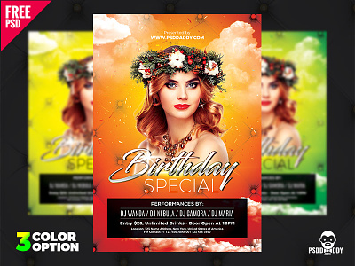 Birthday Special Flyer PSD birthday birthday party club creative creativeflyers design flyer flyer templates graphic nightclub photoshop psd