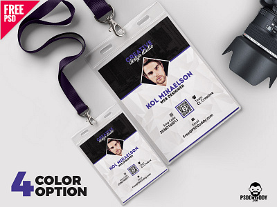 Photo Identity Card PSD Template Set