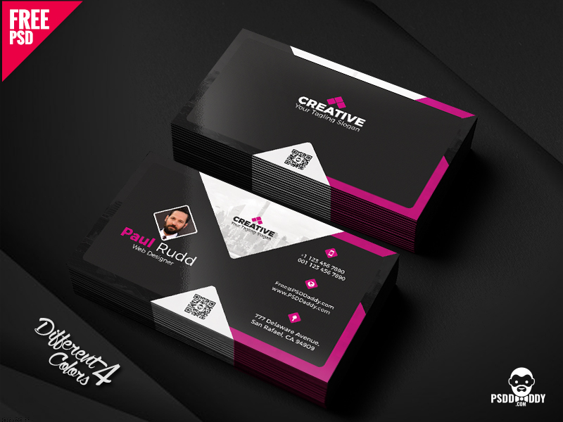 Free Business Card Design Templates Set by Mohammed Asif on Dribbble