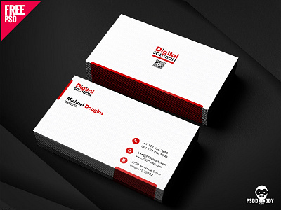 Simple Business Card PSD Template agency card business card card design clean creative design design free psd free template freebie psd psd template visiting card