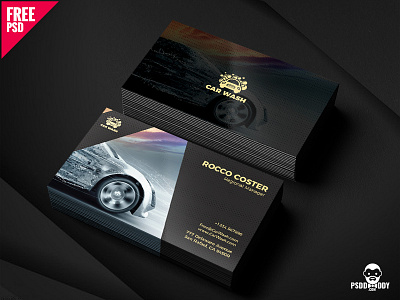 Car Wash Business Card auto mechanic automotive business card car business card psd free car mechanic car parts car visiting card psd car wash download free photoshop file