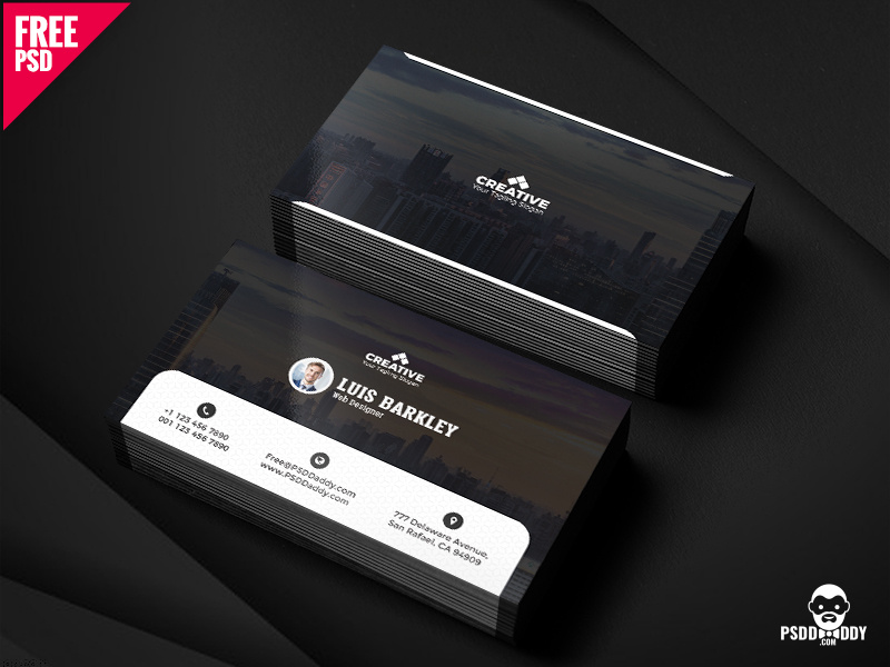 Designer Business Card Free PSD by Mohammed Asif on Dribbble