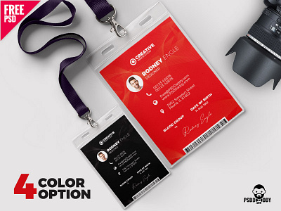 Photo Identity Card PSD Template Bundle design employee id free psd free template freebie id card identity card office id office id card photo id card psd psd template