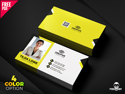 Business Card Template Free PSD Bundle agency card business card card design clean creative design design free psd free template freebie psd psd template visiting card