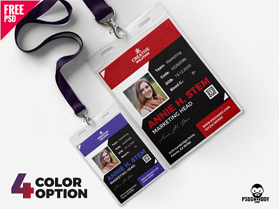 Office ID Card Design PSD Set