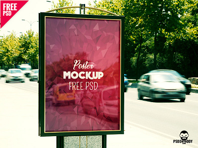 Poster Mockup Free PSD