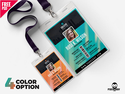 Creative Identity Card Bundle Design PSD design download duty card design freebie i card design icard identity card office card psd watchman i card