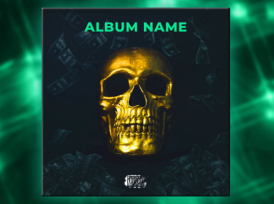 Skull Cash Album/Song Cover album cash cover design money music skull song