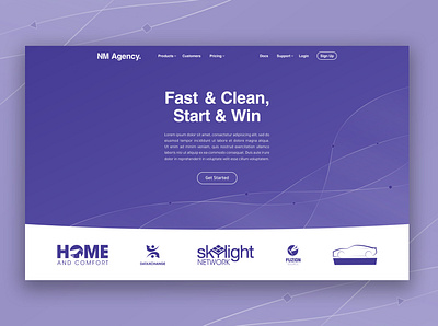 Agency Hero Area agency design hero photoshop shapes