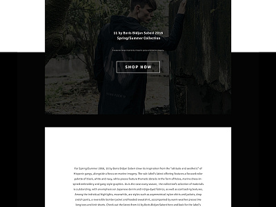 Clothes Promo Page concept design minimal modern page product ui ux web web design