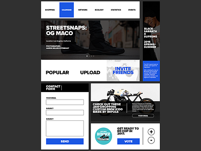 Minimalistic UI Kit button flat form fullsize interface kit minimal navigation typography ui web