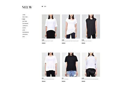 The Product Page clean concept fashion fullsize grid minimal modern product page responsive web web design