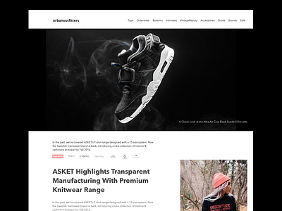 uo clean concept fashion fullsize grid minimal modern responsive sketch web web design