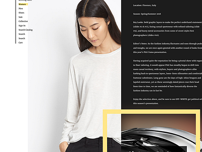 VINCE clean fashion figma fullsize grid minimal responsive retina web web design website