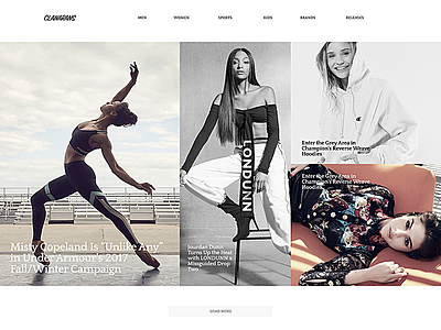 Clar Articles Page clean fashion figma fullsize grid landing page minimal responsive retina web web design website