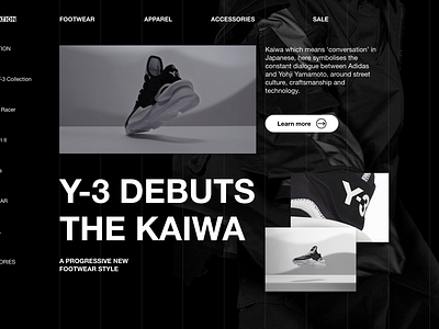 Y3 DESK02 clean fashion figma fullsize graphic design grid minimal modern product page responsive retina typography ui ux web web design web design website