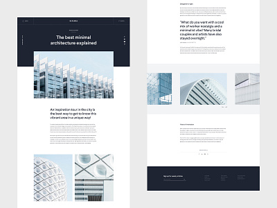 Minimal Blog - Webdesign